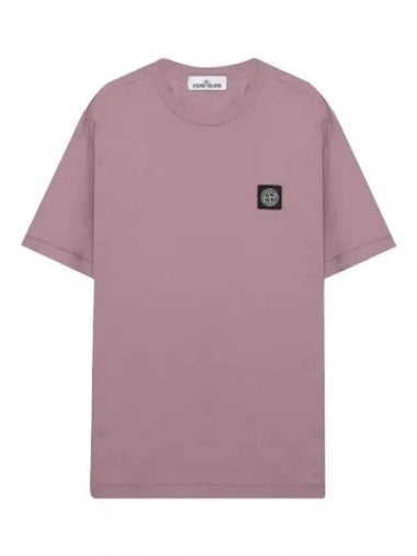 Garment Dying Embroidered Logo Patch Short Sleeve Men s T Shirt - STONE ISLAND - BALAAN 1