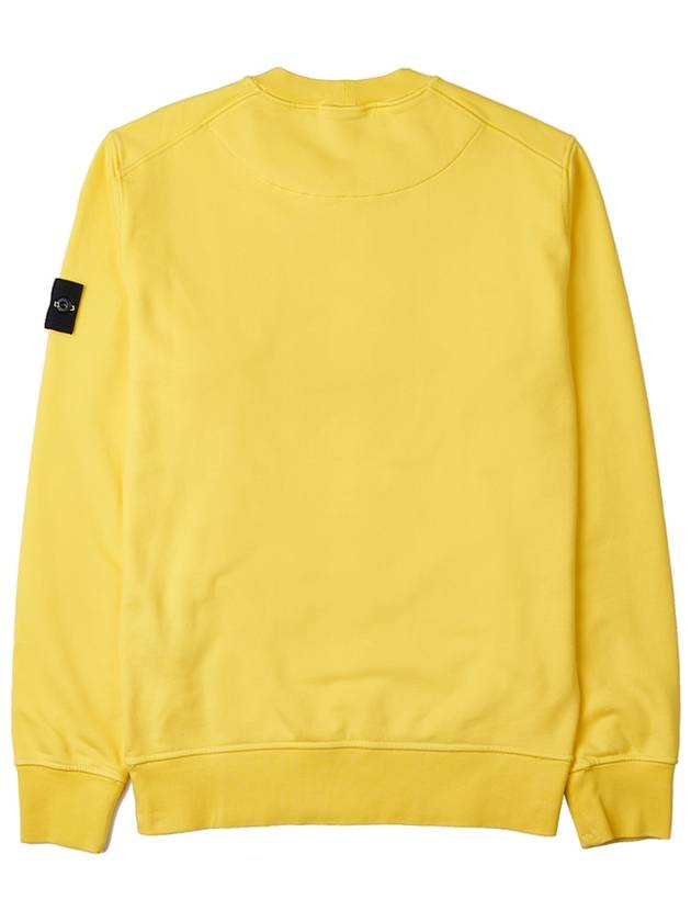 Wappen Patch Crew Neck Sweatshirt Yellow - STONE ISLAND - BALAAN 3