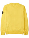 Wappen Patch Crew Neck Sweatshirt Yellow - STONE ISLAND - BALAAN 3