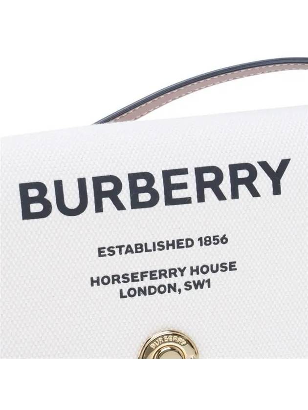 Buberry Mini Horseferry Print Canvas Leather Note Crossbody Bag Natural Tan - BURBERRY - BALAAN 7