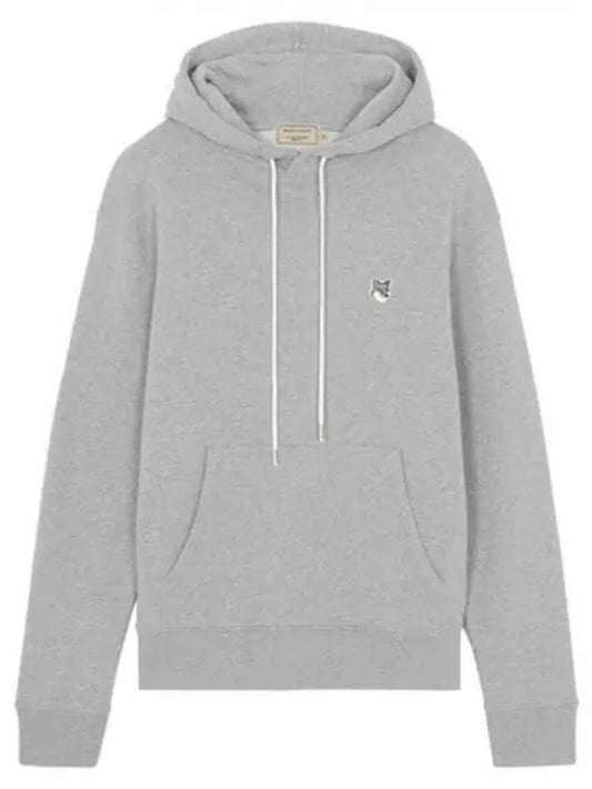 GU00335KM0002 GR Fox Head Patch Hood Gray Men s Hoodies TJ 271575 - MAISON KITSUNE - BALAAN 1