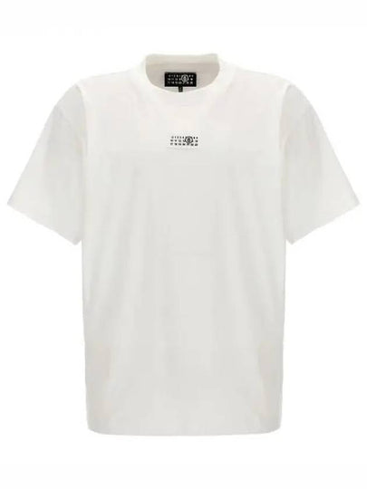 Ribbed Neck Short Sleeve T-Shirt White - MAISON MARGIELA - BALAAN 2