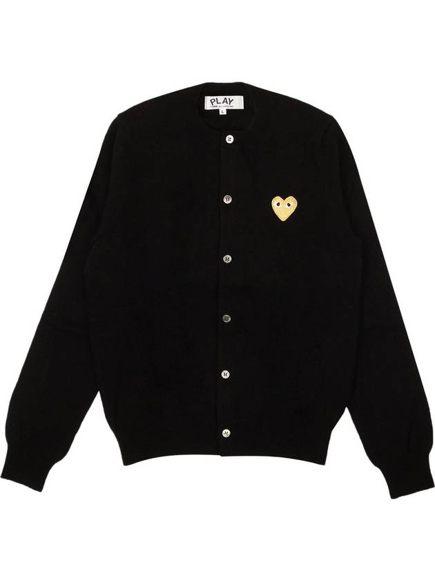 Gold Heart Waffen Wool Cardigan - COMME DES GARCONS - BALAAN 1