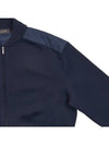 Horizon Silk Virgin Wool Bomber Jacket Navy - LORO PIANA - BALAAN 5