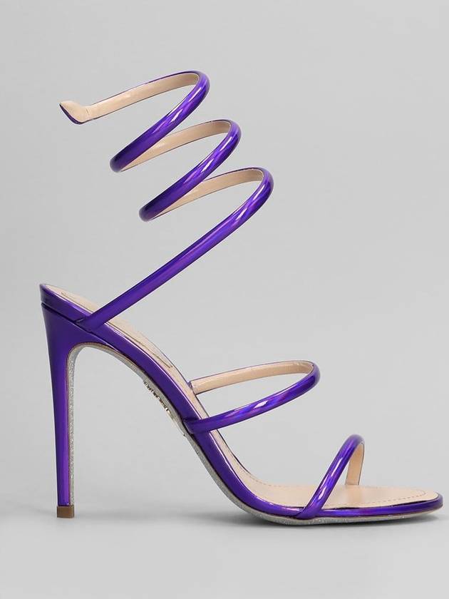 René Caovilla Cleo Metallic Sandals - RENE CAOVILLA - BALAAN 1