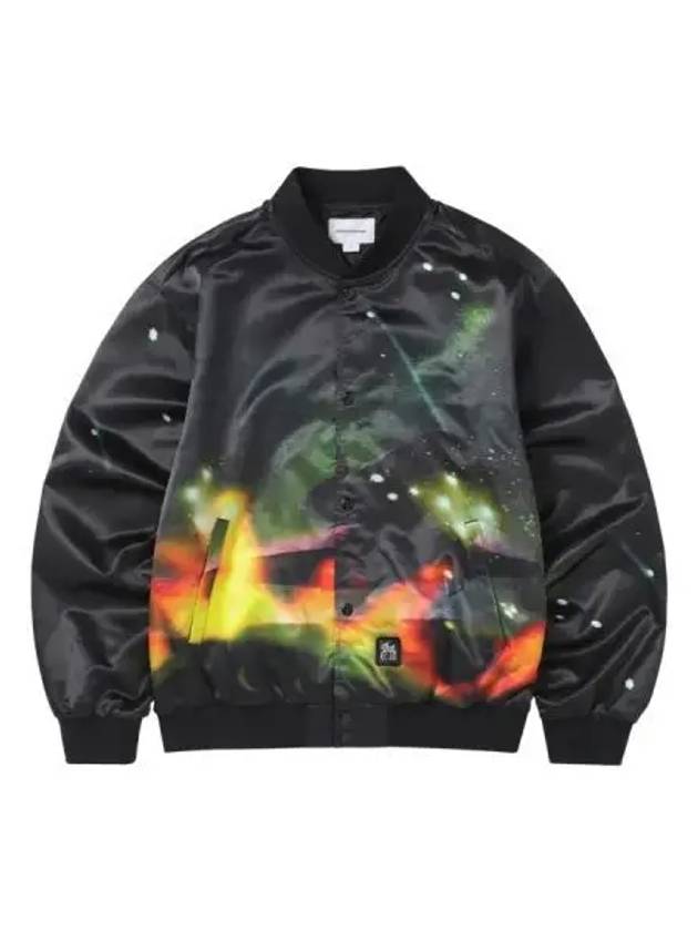 Flame satin jacket black - THISISNEVERTHAT - BALAAN 1