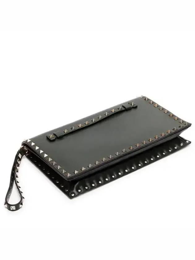 Rockstud Flap ClutchJW2B0399NBD P38 Dark Green - VALENTINO - BALAAN 5