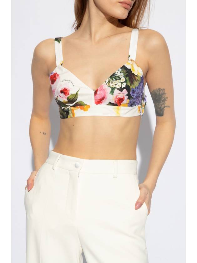 floral print crop top F756LTHS5Q1 - DOLCE&GABBANA - BALAAN 4