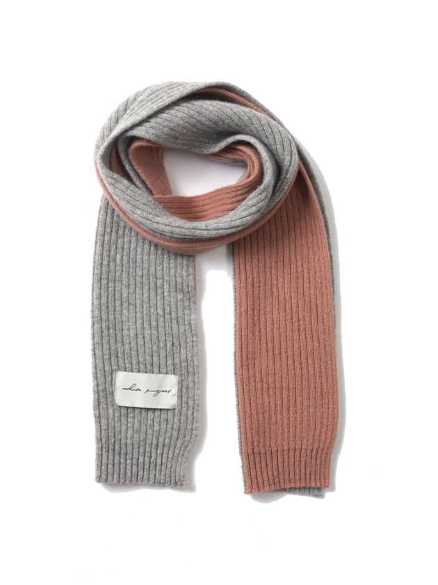 Minos Lambswool 100 Muffler Gray - WHITE PROJECT - BALAAN 3