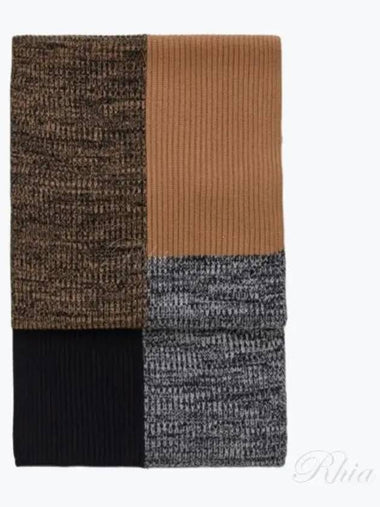 Color block collage merino wool muffler JF006632 0162 - JOSEPH - BALAAN 1