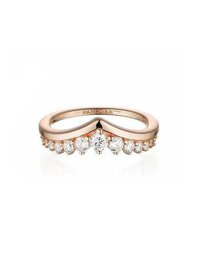 Women's Timeless Wish Floating Pave Ring Rose Gold - PANDORA - BALAAN 2