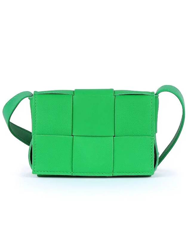 Intrecciato Cassette Small Cross Bag Green - BOTTEGA VENETA - BALAAN 2