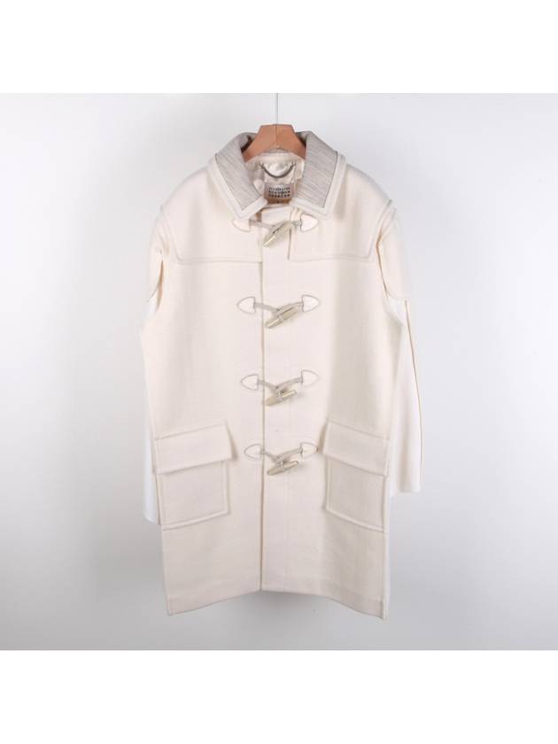 Women's Montgomery Style Cape Duffel Coat White - MAISON MARGIELA - BALAAN 2