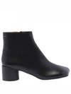 Women's Anatomic Tabi Toe Leather Middle Boots Black - MAISON MARGIELA - BALAAN 2