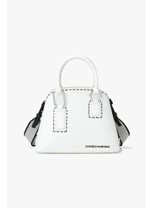 Women s Trompe L Eil Print Handbag White - EMPORIO ARMANI - BALAAN 1