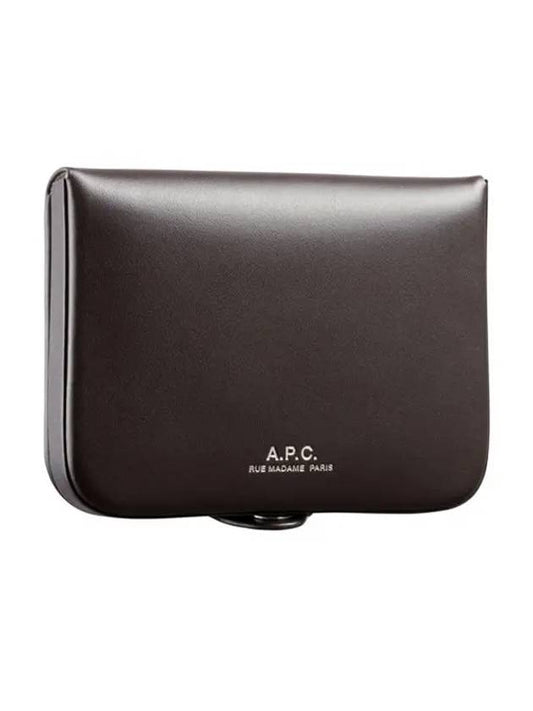 Josh Leather Coin Wallet Dark Brown - A.P.C. - BALAAN 2