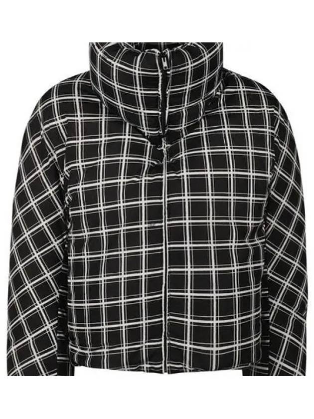 Oversized checked down jacket black PIMU0030Y0UTN909BCN99 971602 - MARNI - BALAAN 1