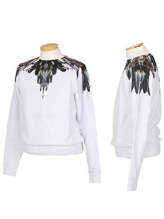 CMBA009 S1606 8014 0100 CREW White Sweatshirt - MARCELO BURLON - BALAAN 2