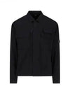 Gabardine Long Sleeve Shirt Black - CP COMPANY - BALAAN 2