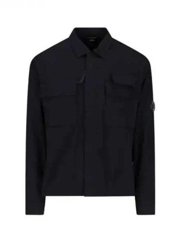 Gabardine Long Sleeve Shirt Black - CP COMPANY - BALAAN 2