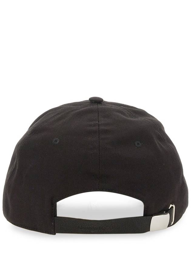 Signature Embroidered Logo Ball Cap Browm Black - ALEXANDER MCQUEEN - BALAAN 4