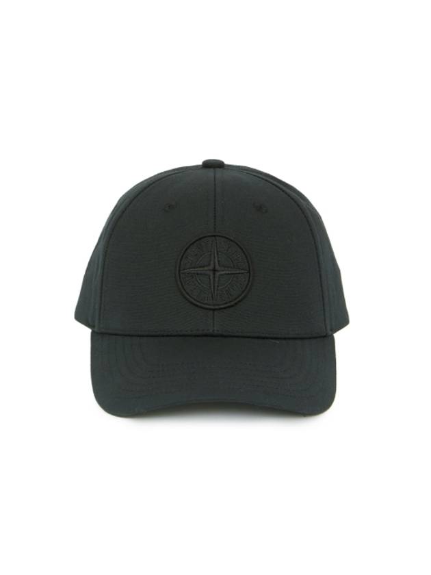 Logo Patch Cotton Ball Cap Black - STONE ISLAND - BALAAN 6