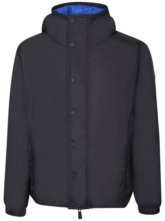 Grenoble Rosiere Reversible Down Hooded Zip-Up Black - MONCLER - BALAAN 1