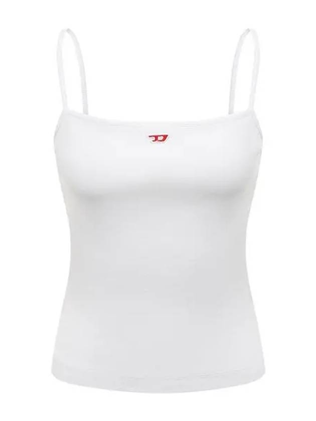 Women's T Hop D Sleeveless Tank Top White - DIESEL - BALAAN 3