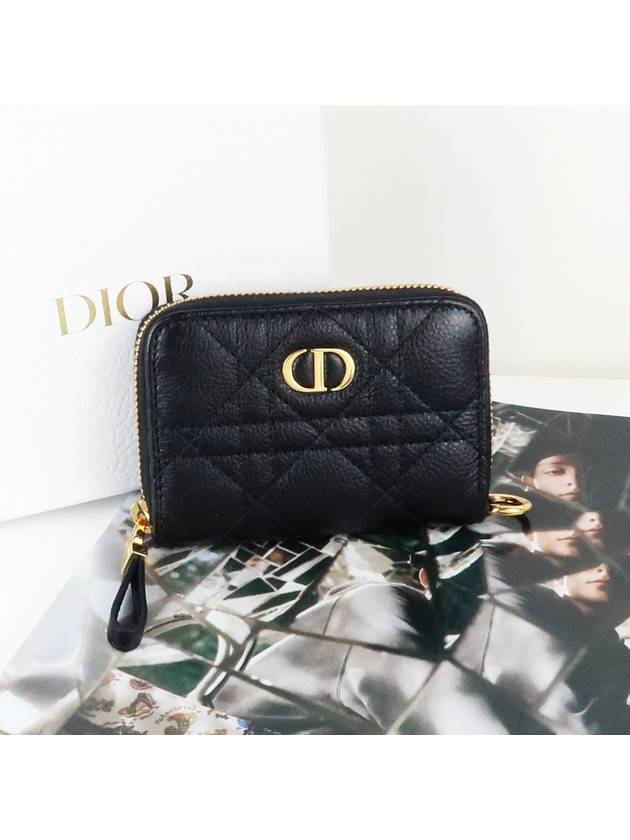 Caro Detachable Card Wallet Black - DIOR - BALAAN 3