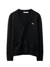 Baby Fox Patch Cosy Cardigan Black - MAISON KITSUNE - BALAAN 2