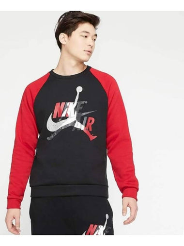 01CU1558010JordanJumpman Graphic Logo Crew TShirtBlack Red - NIKE - BALAAN 1