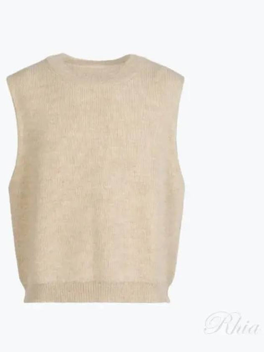 Crew Neck Alpaca Wool Vest Beige - MAISON MARGIELA - BALAAN 2