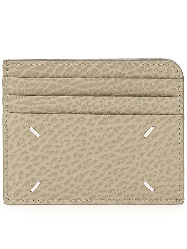 Stitch Number Logo Card Wallet Beige - MAISON MARGIELA - BALAAN 3