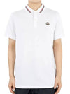 Logo Patch Polo Shirt White - MONCLER - BALAAN 2