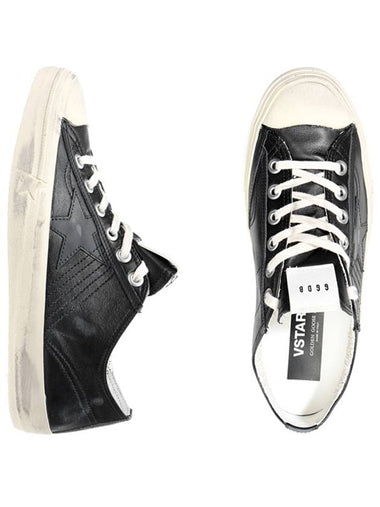 V-Star Leather Low Top Sneakers Black - GOLDEN GOOSE - BALAAN 1