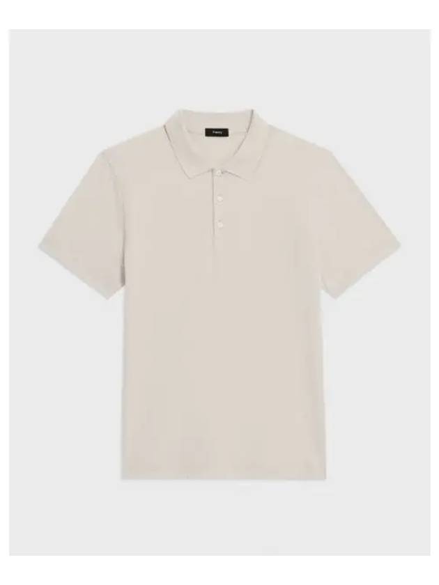 Bronn Cotton Short Sleeve Polo Shirt Beige - THEORY - BALAAN 2