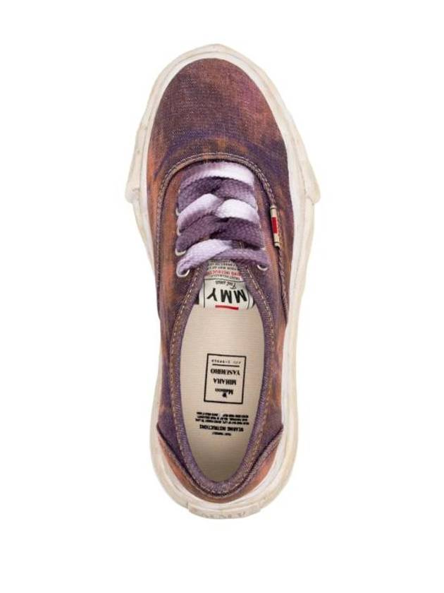 Baker OG Sole Washed Denim Low-Top Sneakers Purple - MAISON MIHARA YASUHIRO - BALAAN 3