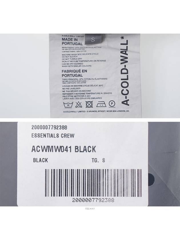 ACWMW041 BLACKPocket sleeve black sweatshirt - A-COLD-WALL - BALAAN 8