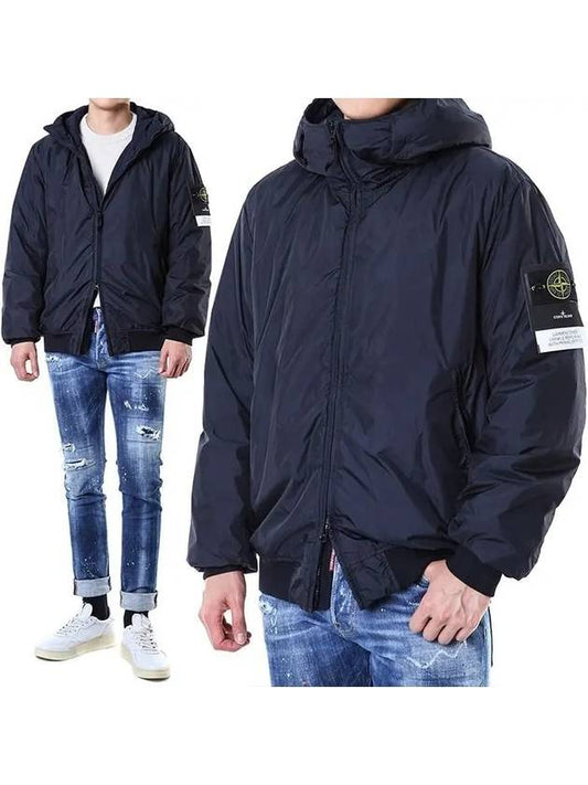 Crinkle Reps R NY Padding Navy - STONE ISLAND - BALAAN 2