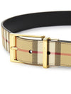 Engraved Logo Reversible Leather Belt Beige - BURBERRY - BALAAN 7