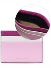 Saffiano Color Block Card Wallet Pink - MARNI - BALAAN 3