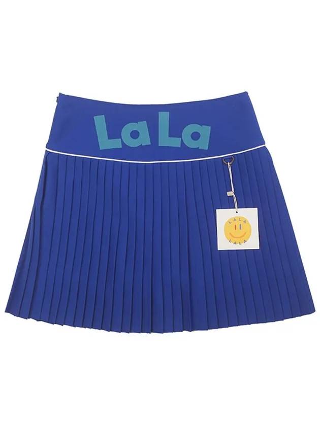 Lala Pleats A-line Skirt Blue - LALA SMILE - BALAAN 4