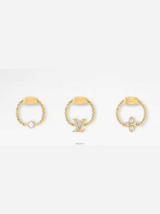 Lady LV Ring Set Gold - LOUIS VUITTON - BALAAN 2