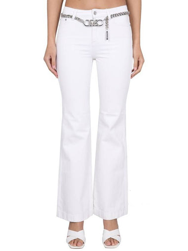 PANTS WITH LOGO BELT - MICHAEL KORS - BALAAN 1