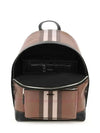 JETT check leather backpack dark brown - BURBERRY - BALAAN 6