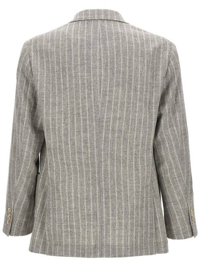 Brunello Cucinelli Pinstripe Blazer - BRUNELLO CUCINELLI - BALAAN 2