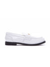 Patent Leather Penny Loafers White - MIU MIU - BALAAN 1