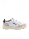 Medalist Navy Tab Low Top Sneakers White Blue - AUTRY - BALAAN 2