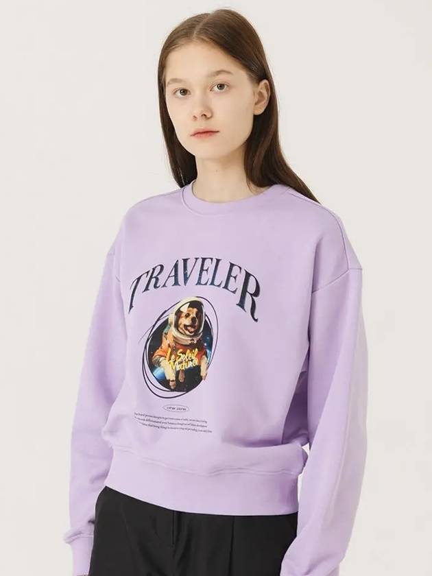 Space Traveler Puppy Sweatshirt Lavender - LE SOLEIL MATINEE - BALAAN 4