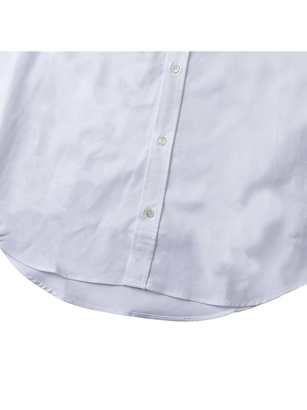 Maison Kitsune Men's Dressed Fox Patch Cotton Shirt KM00488WC2010 WH - MAISON KITSUNE - BALAAN 7